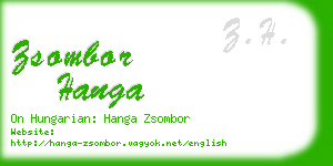 zsombor hanga business card